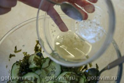 Японский огуречный салат с водорослями (Суномоно), Шаг 08