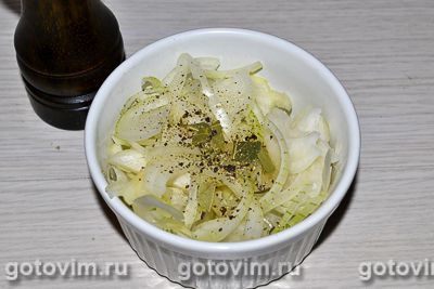 Салат из печени трески с рисом и яблоками, Шаг 02