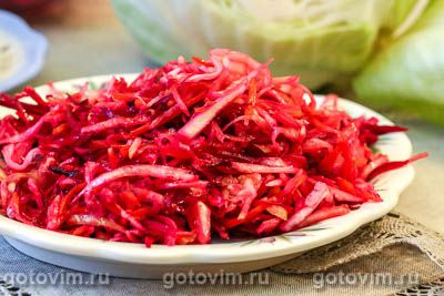 Салат «Щетка» с яблоком. Фото-рецепт