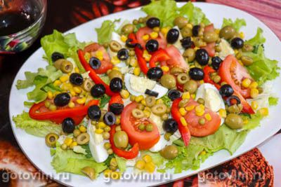 Салат с консервированным тунцом, яйцом и овощами, Шаг 04
