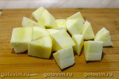 Салат из зеленых помидоров с кабачками на зиму, Шаг 02