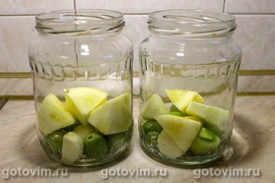 Салат из зеленых помидоров с кабачками на зиму, Шаг 04