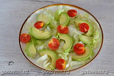 Салат с авокадо и инжиром, Шаг 03