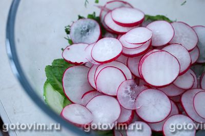 Овощной салат с авокадо и яйцом, Шаг 02