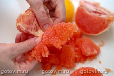 Салат с грейпфрутом и мясом, запеченным со специями, Шаг 03
