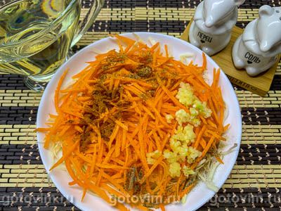 Салат из капусты и моркови по-корейски, Шаг 03