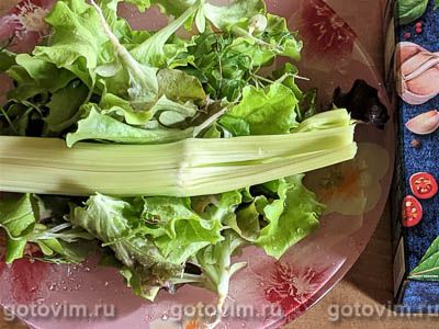 Овощной салат из сельдерея с булгуром, Шаг 01