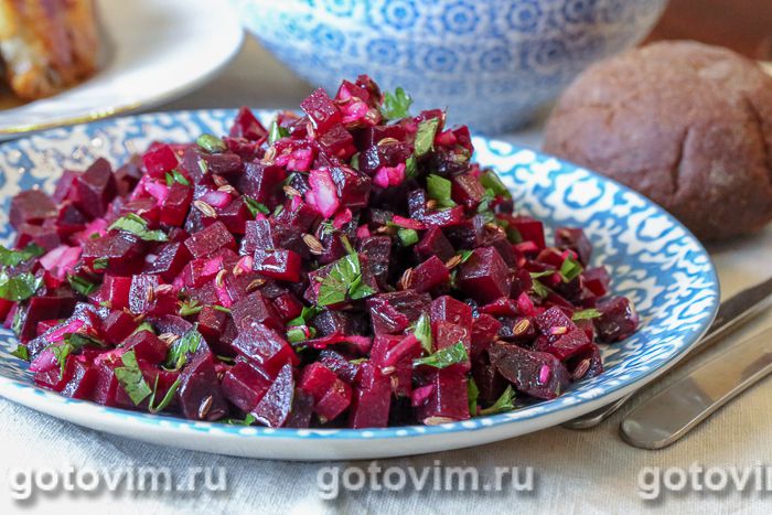 Марокканский свекольный салат. Фотография рецепта