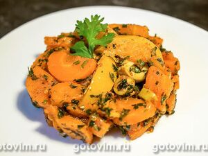 Марокканский салат из моркови в пряном м
