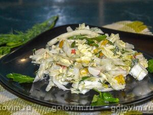 Салат из крабовых палочек и кукурузы