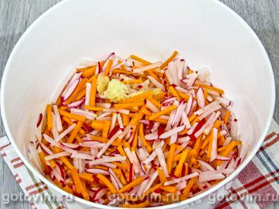 Редиска по-корейски с морковью на зиму, Шаг 03