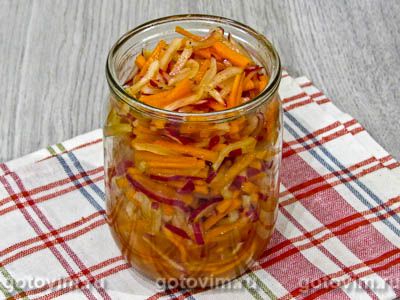 Редиска по-корейски с морковью на зиму, Шаг 06