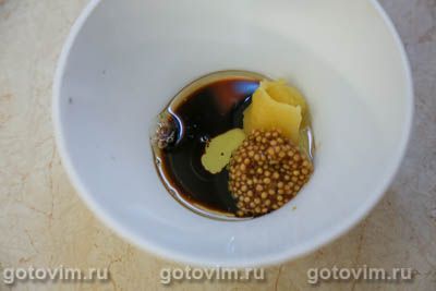Салат из свеклы с маринованной тыквой и кукурузой в медово-горчичной заправке, Шаг 05