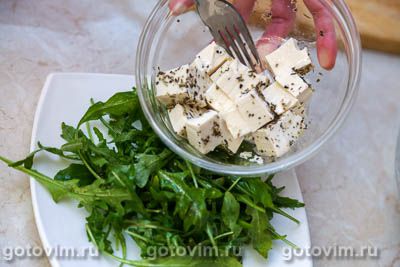 Овощной салат с тофу, Шаг 04