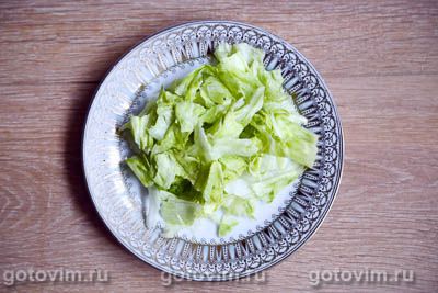 Салат с жареным тофу, оливками и помидорами черри, Шаг 04