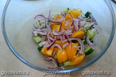 Салат из цветной капусты с сыром моцарелла, Шаг 04
