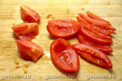 Салат из цветной капусты с огурцами, помидорами и морковью, Шаг 06