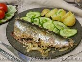 Сельдь, запечённая с соевым соусом по‑дальневосточному в микроволновке
