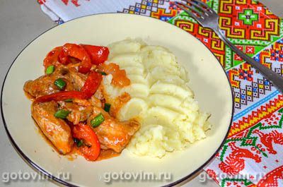 Фотография рецепта Сербская мучкалица (свинина с овощами)