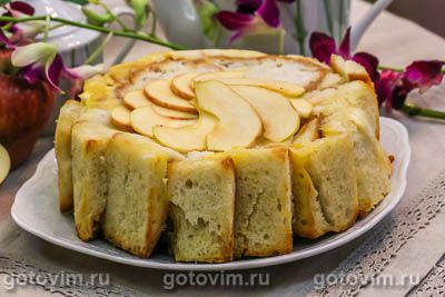 Шарлотка из хлеба. Фото-рецепт