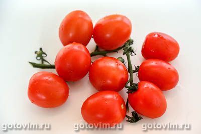 Шашлык из помидоров с чесноком, Шаг 01