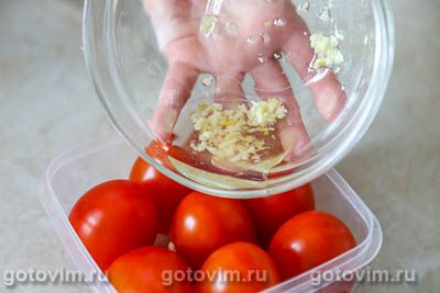 Шашлык из помидоров с чесноком, Шаг 03