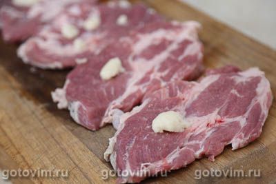 Шницель из свинины по-старобаварски с горчицей, хреном и сыром, Шаг 02