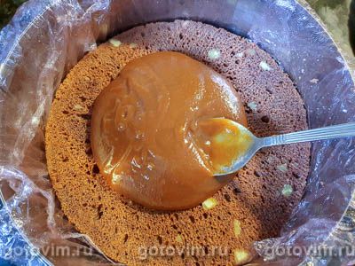 Шоколадный кекс с миндалем и кремом ганаш, Шаг 09