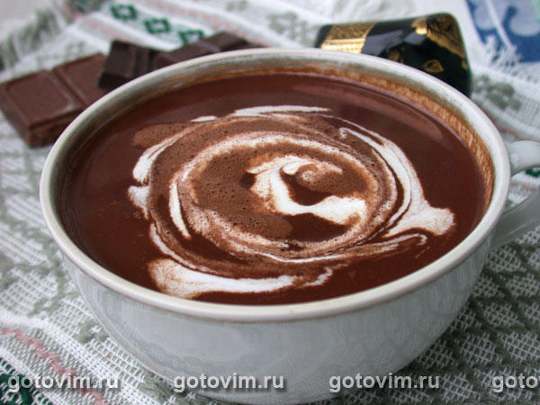Горячий шоколад. Фотография рецепта