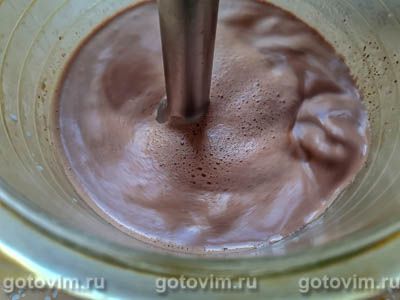 Молочное шоколадное мороженое (без яиц), Шаг 03