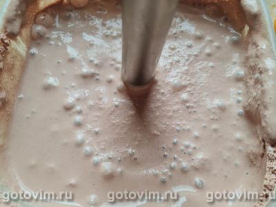 Молочное шоколадное мороженое (без яиц), Шаг 06