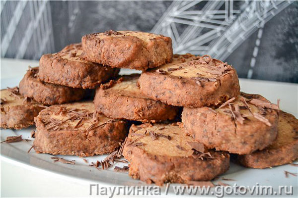 Шоколадно-коричное печенье. Фотография рецепта