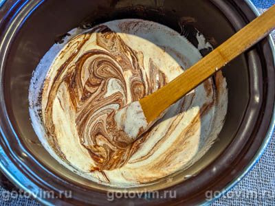 Шоколадный торт с шоколадно-кофейным кремом и ягодной прослойкой, Шаг 01