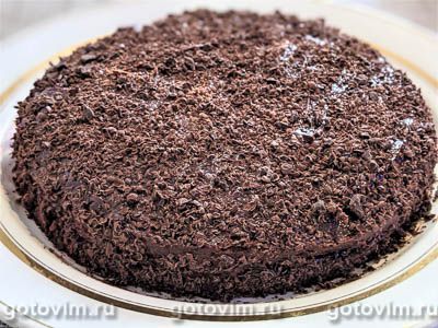 Шоколадный торт с шоколадно-кофейным кремом и ягодной прослойкой, Шаг 07