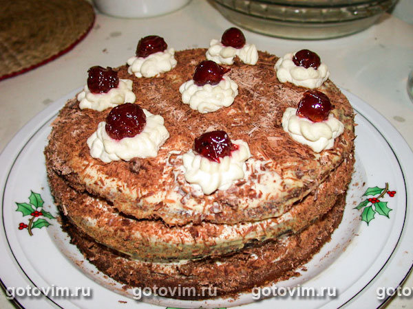 Шварцвальдский торт. Фотография рецепта