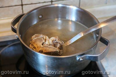 Щи с кабачками и фасолью, Шаг 01