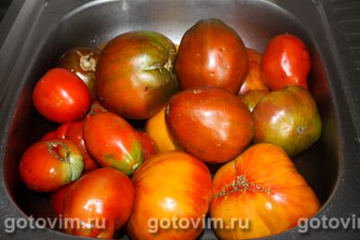 Сырая аджика из болгарского перца и помидоров, Шаг 01