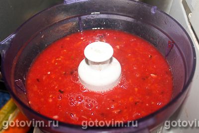 Сырая аджика из болгарского перца и помидоров, Шаг 04