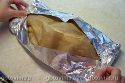 Скумбрия с баклажанами и картофелем, запеченная в фольге, Шаг 06