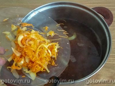Сливочный грибной суп-пюре из замороженных белых грибов, Шаг 06