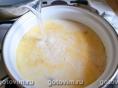 Сырный суп с креветками, Шаг 05