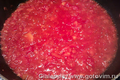 Спагетти в томатном соусе с баклажанами (spaghetti alla norma) , Шаг 05