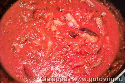 Спагетти в томатном соусе с баклажанами (spaghetti alla norma) , Шаг 08