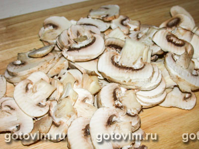 Судак, запеченный с грибами и сливками, Шаг 03