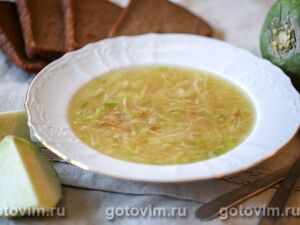Суп из редьки с беконом