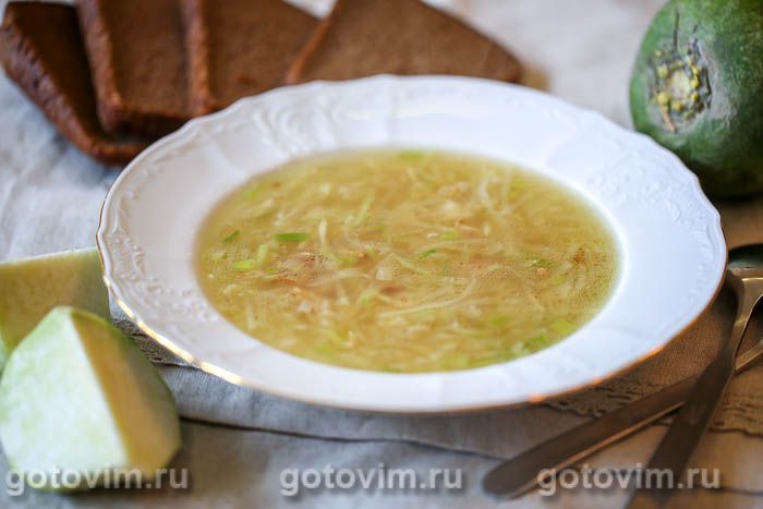 Суп из редьки с беконом. Фотография рецепта