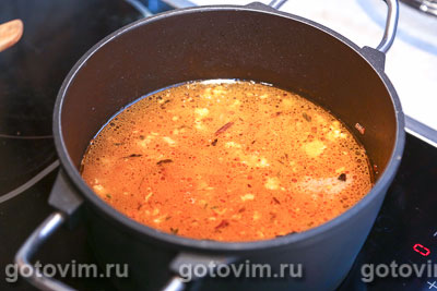 Суп из зеленой чечевицы с беконом, Шаг 02