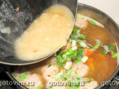 Суп фасолевый с фрикадельками, Шаг 05