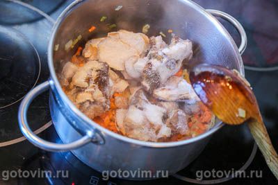 Постный суп из фасоли с белыми грибами, Шаг 04