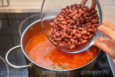 суп с индейкой и красной фасолью консервированной. 07. суп с индейкой и красной фасолью консервированной фото. суп с индейкой и красной фасолью консервированной-07. картинка суп с индейкой и красной фасолью консервированной. картинка 07. Время приготовления: 1 час 25 мин.